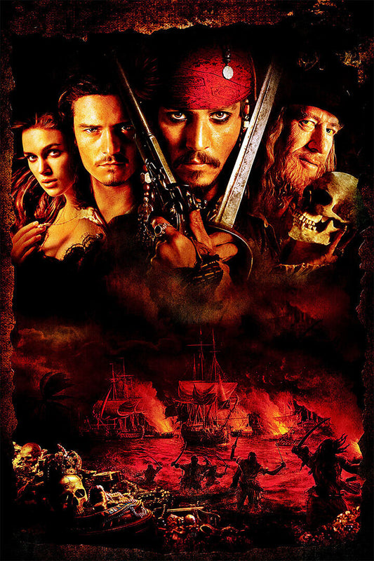 Pirates Of Caribbean Movie Characters Poster Wall Art Print Home Wall Decor