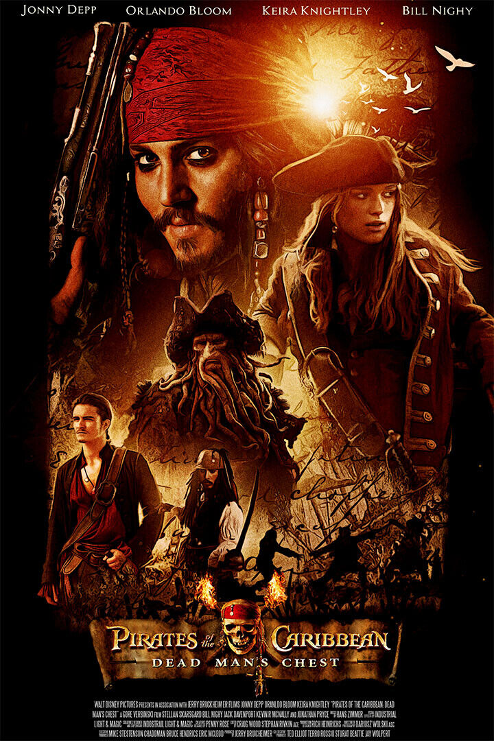 Pirates Of Caribbean Movie Adventure Fantasy Poster Wall Art Print Home Wall Decor
