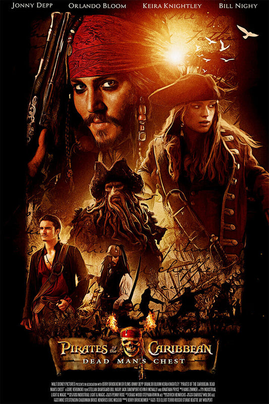 Pirates Of Caribbean Movie Adventure Fantasy Poster Wall Art Print Home Wall Decor
