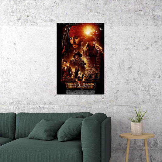 Pirates Of Caribbean Movie Adventure Fantasy Poster Wall Art Print Home Wall Decor