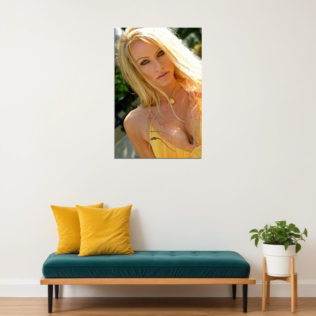 Nikki Ziering Sexy Female Model Blonde Model Poster Wall Art Print Home Wall Decor