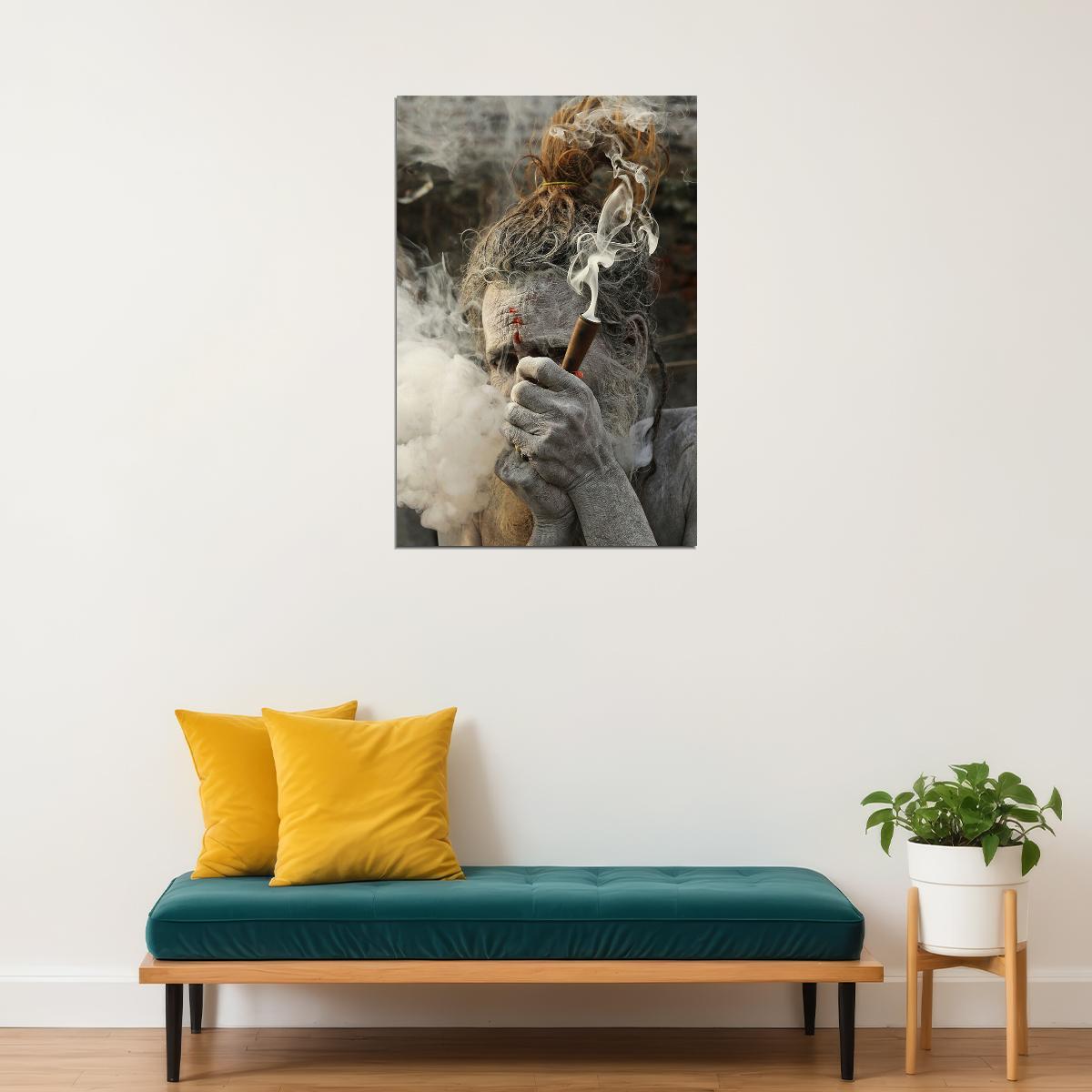 Marijuana Holy Smoke Photograph Poster Wall Art Print Home Wall Decor