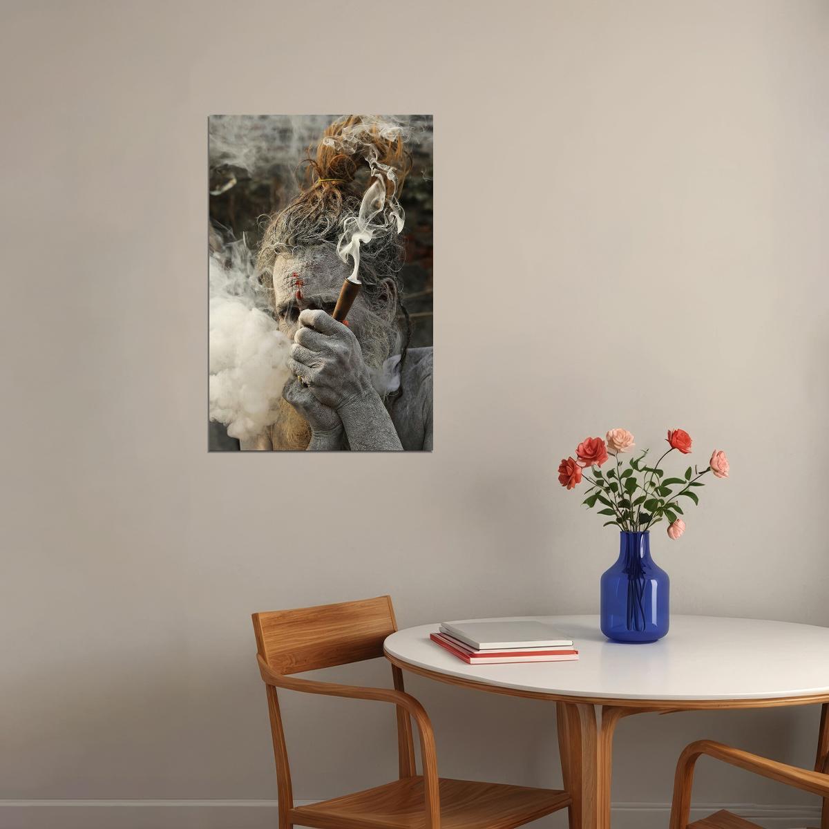 Marijuana Holy Smoke Photograph Poster Wall Art Print Home Wall Decor