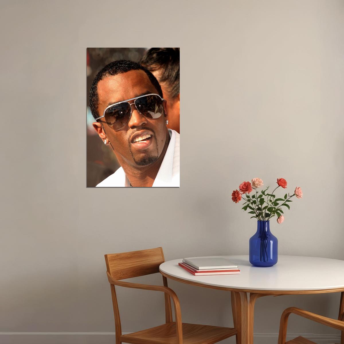Puff Daddy Sunglasses Rapper Poster Wall Art Print Home Wall Decor