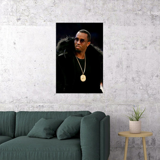Puff Daddy Sunglasses Rap Poster Wall Art Print Home Wall Decor