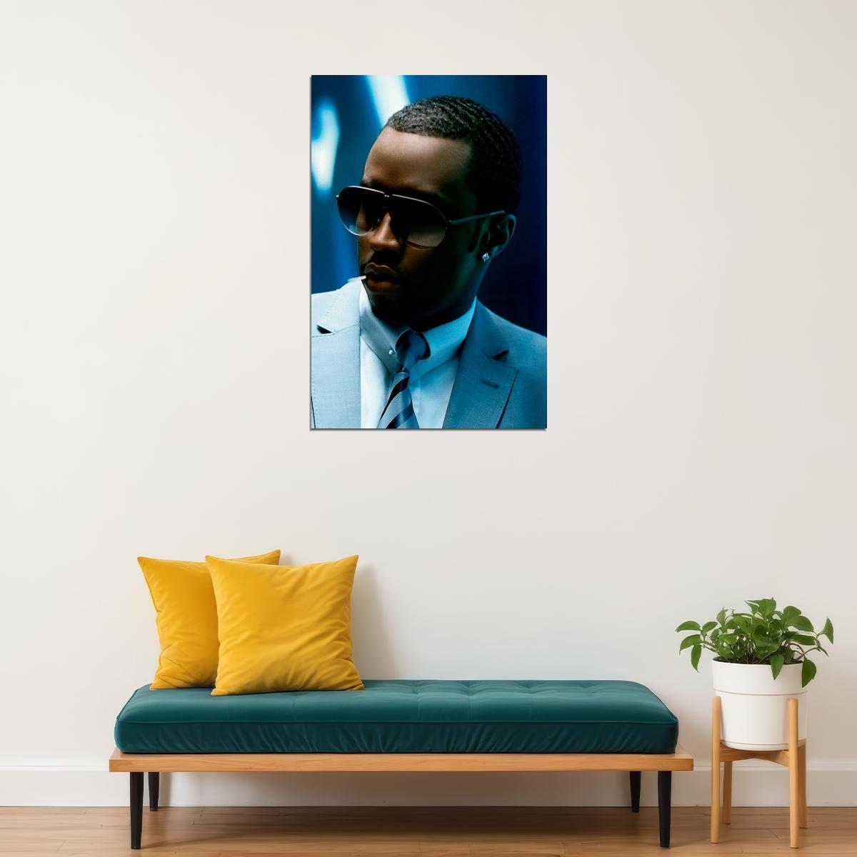 Puff Daddy Sunglasses Rapper Poster Wall Art Print Home Wall Decor