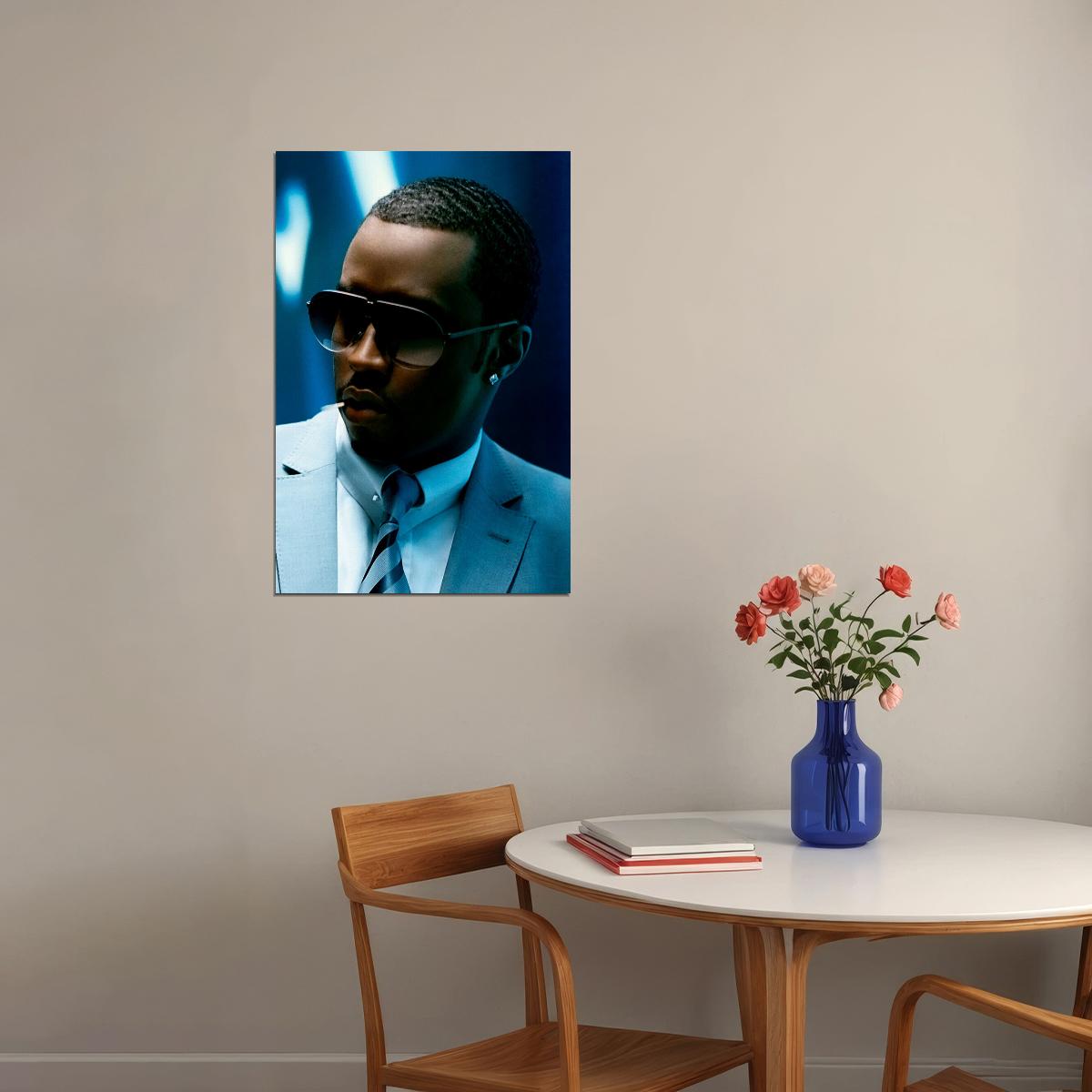 Puff Daddy Sunglasses Rapper Poster Wall Art Print Home Wall Decor