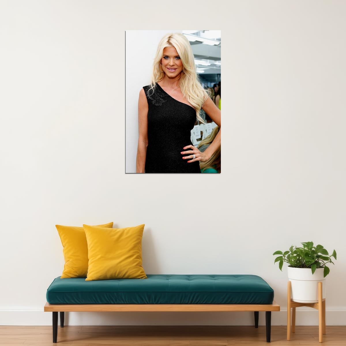 Victoria Silvstedt Blond Fashion Model Poster Wall Art Print Home Wall Decor