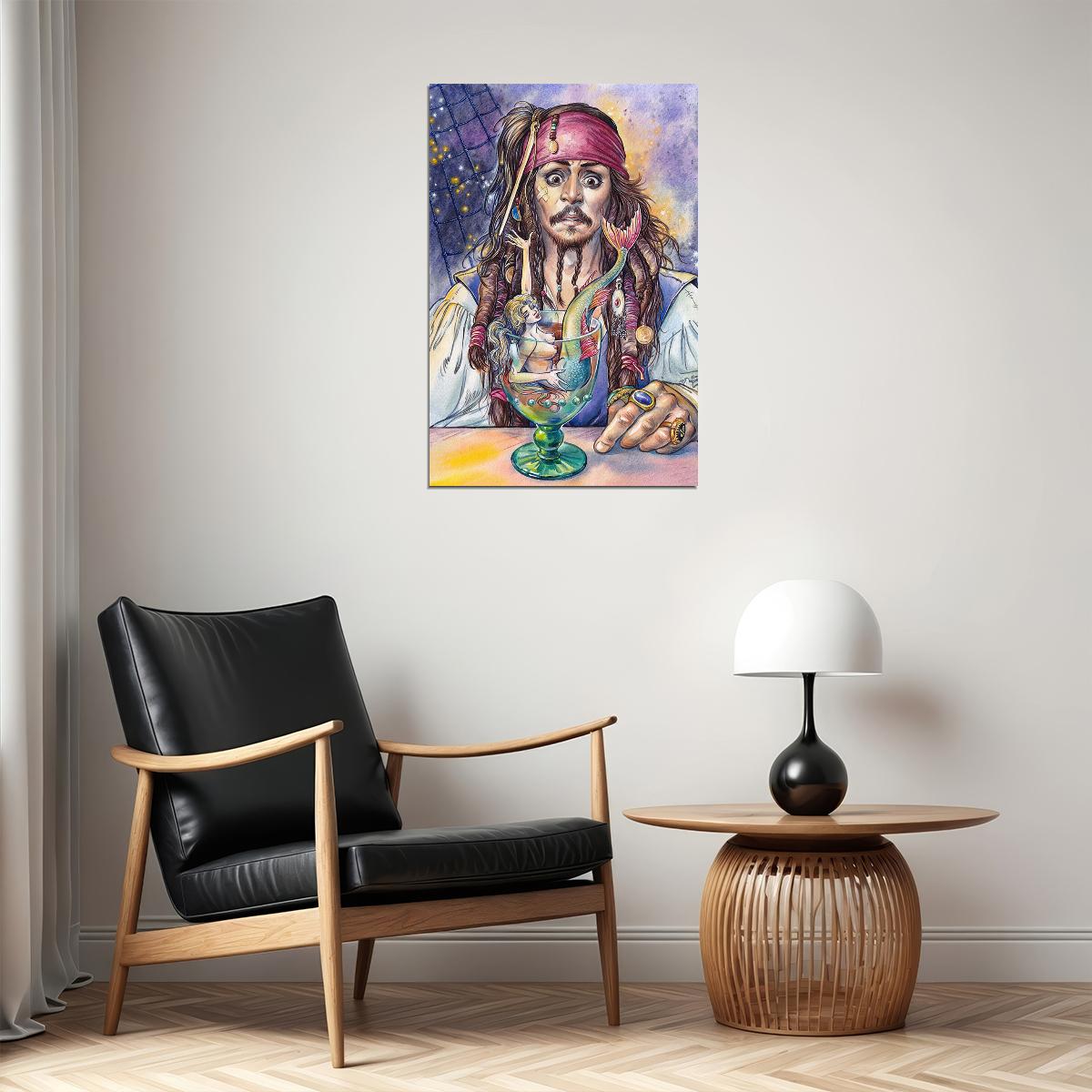 Pirates Of Carribean Movie Johnny Depp Poster Wall Art Print Home Wall Decor
