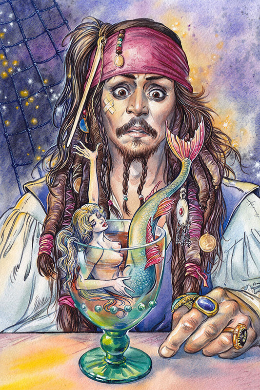 Pirates Of Carribean Movie Johnny Depp Poster Wall Art Print Home Wall Decor