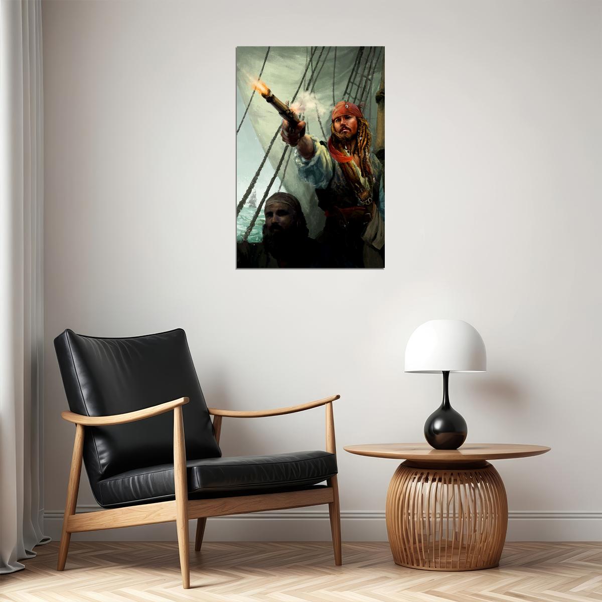 Pirates Of Carribean Movie Johnny Depp Adventure Poster Wall Art Print Home Wall Decor