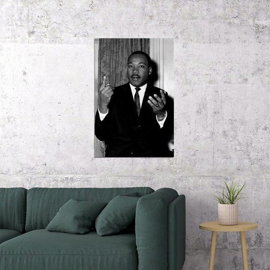 Martin Luther King Jr Civil Rights Movement Leader Poster Wall Art Print Home Wall Decor