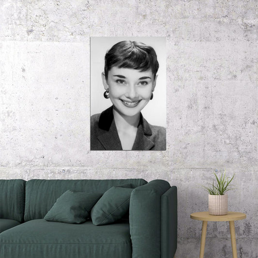 Audrey Hepburn Actress Actor Model Charitable Vintage Poster Wall Art Print Home Wall Decor