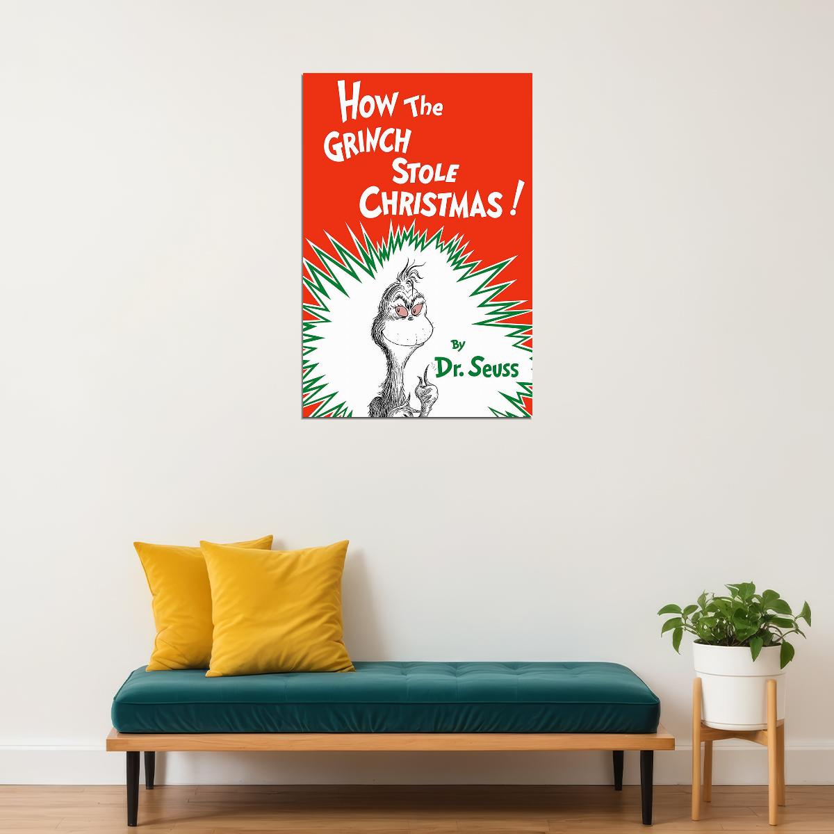 How The Grinch Stole Christmas Movie Comedy Family Poster Wall Art Print Home Wall Decor