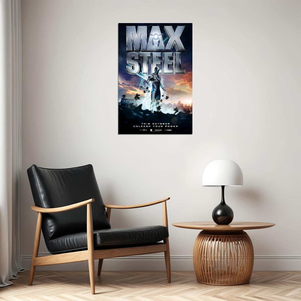 Max Steel Action Adventure Fantasy Poster Wall Art Print Home Wall Decor
