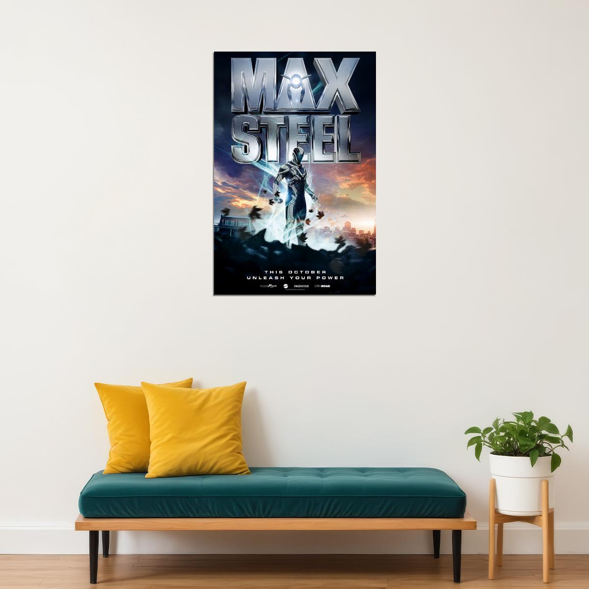 Max Steel Action Adventure Fantasy Poster Wall Art Print Home Wall Decor