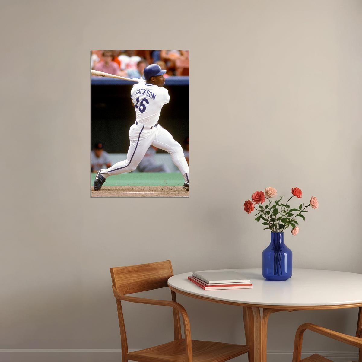 Baseball Bo Jackson Kc Atlethe Sport Poster Wall Art Print Home Wall Decor