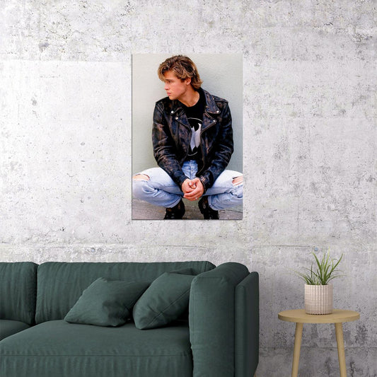 Brad Pitt Young Actor Handsome Poster Wall Art Print Home Wall Decor