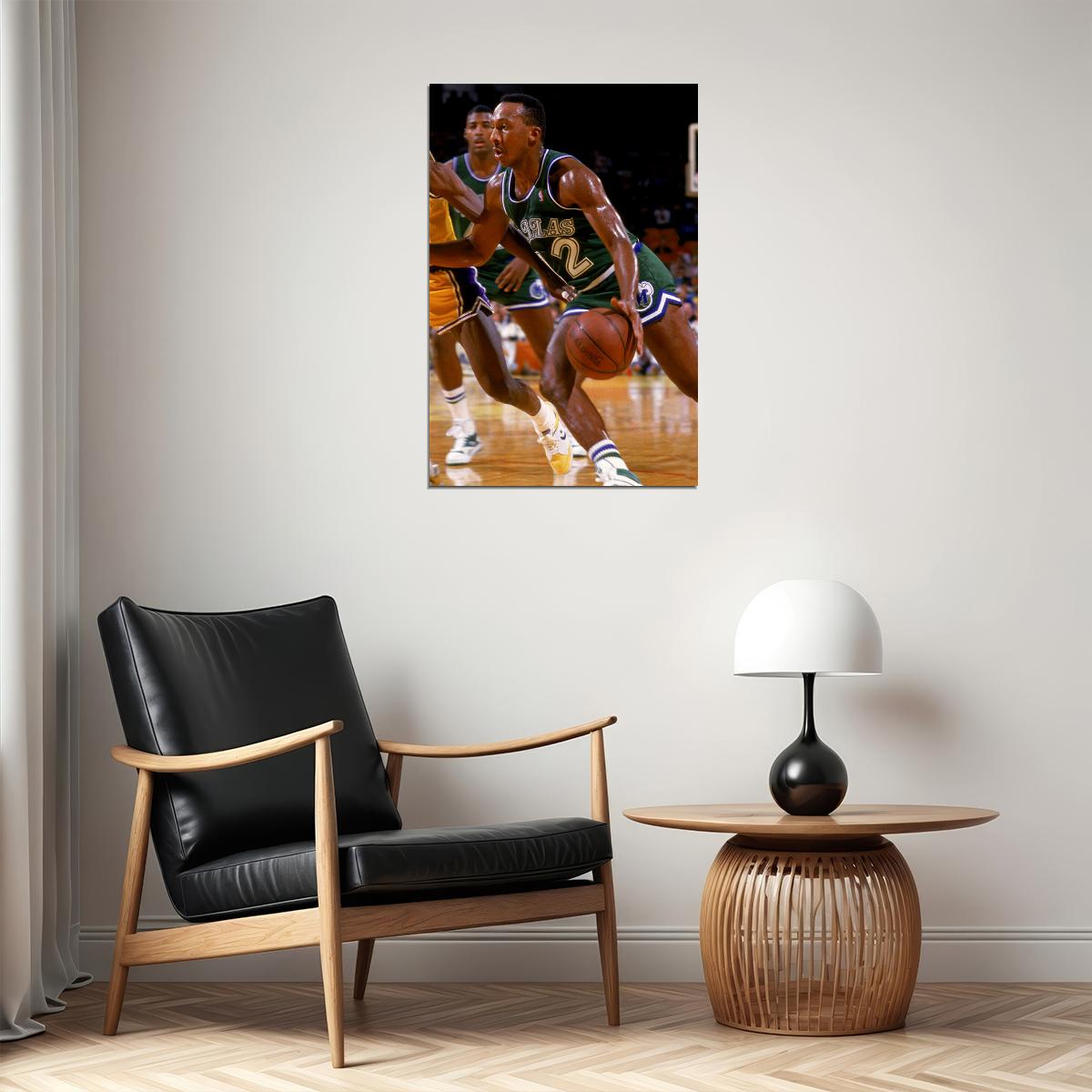 Derek Harper Basketball Player Poster Wall Art Print Home Wall Decor