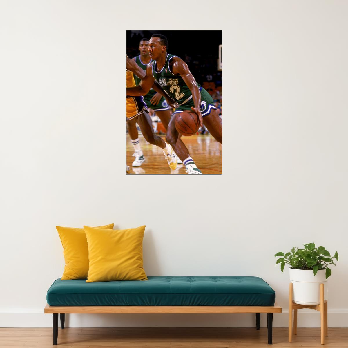 Derek Harper Basketball Player Poster Wall Art Print Home Wall Decor