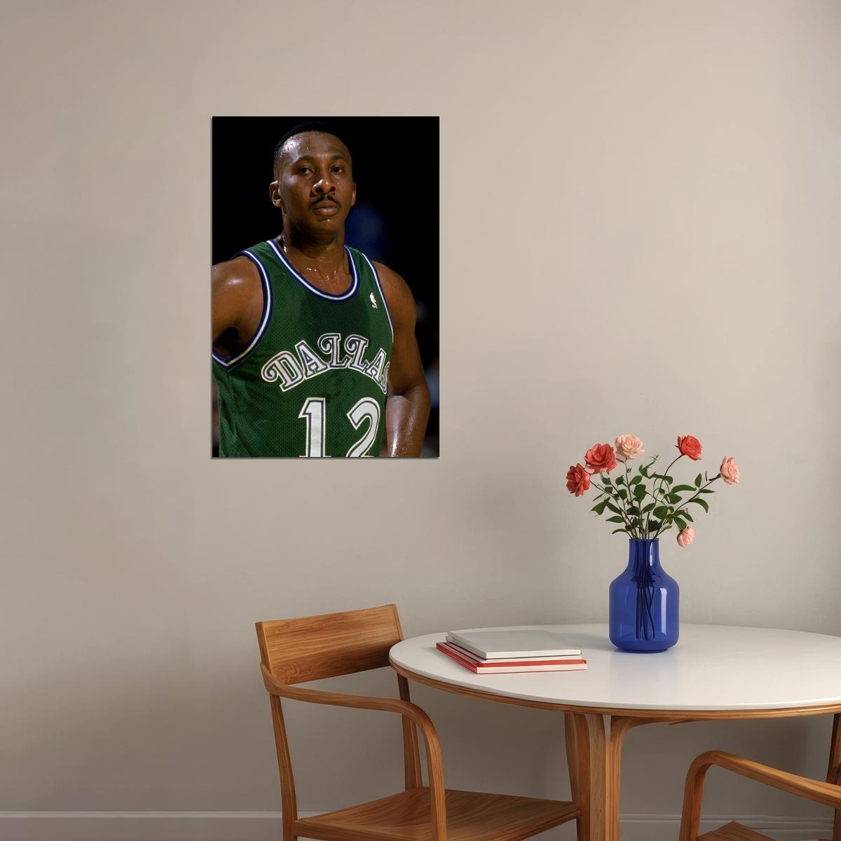 Derek Harper Old Basketball Player Poster Wall Art Print Home Wall Decor
