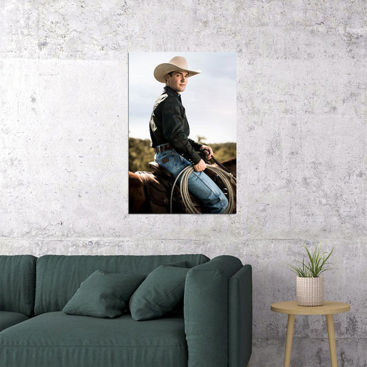 Cowboy With Horse Hot Male Model Poster Wall Art Print Home Wall Decor
