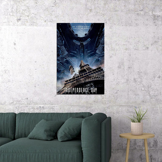 Independence Day Movie Action Poster Wall Art Print Home Wall Decor
