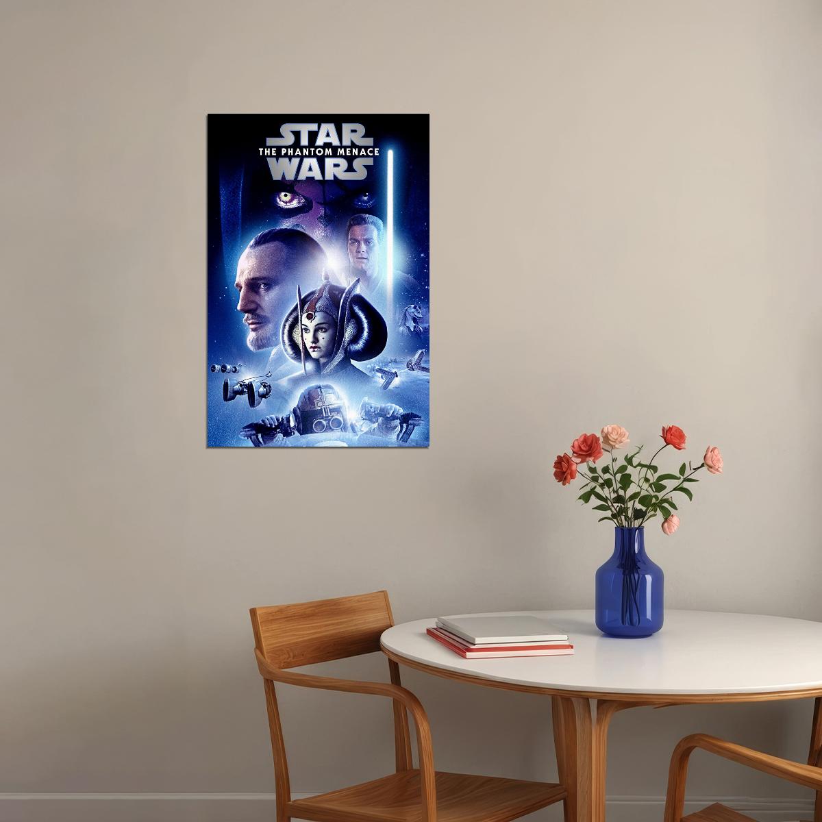 Star Wars Episode 1 Movie Sci Fi Action Poster Wall Art Print Home Wall Decor