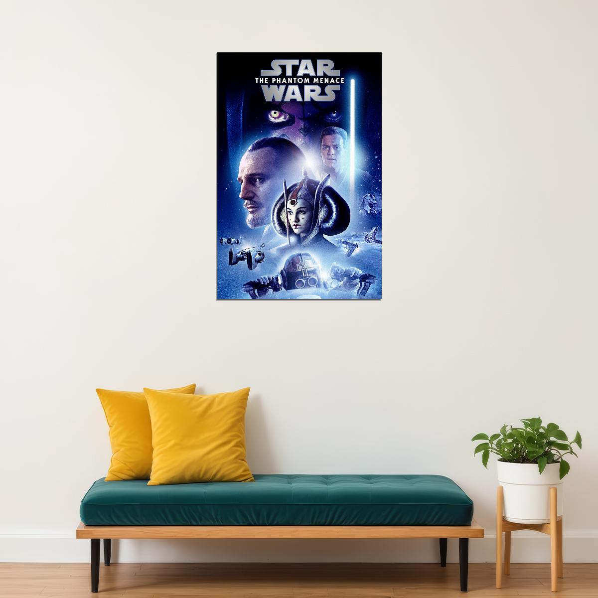 Star Wars Episode 1 Movie Sci Fi Action Poster Wall Art Print Home Wall Decor