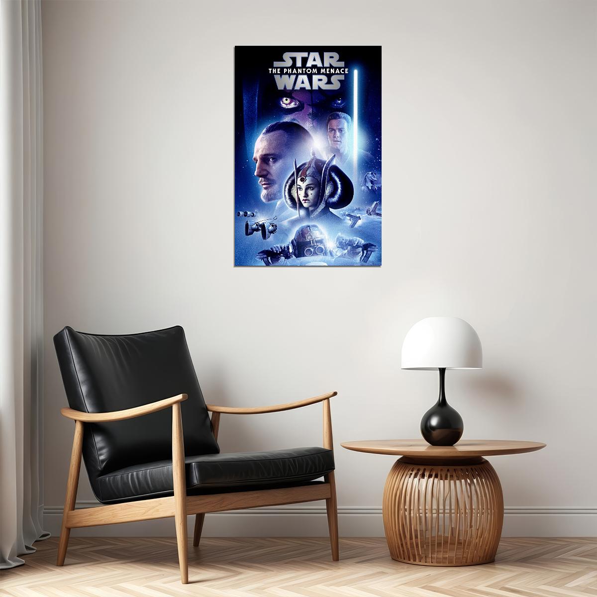 Star Wars Episode 1 Movie Sci Fi Action Poster Wall Art Print Home Wall Decor