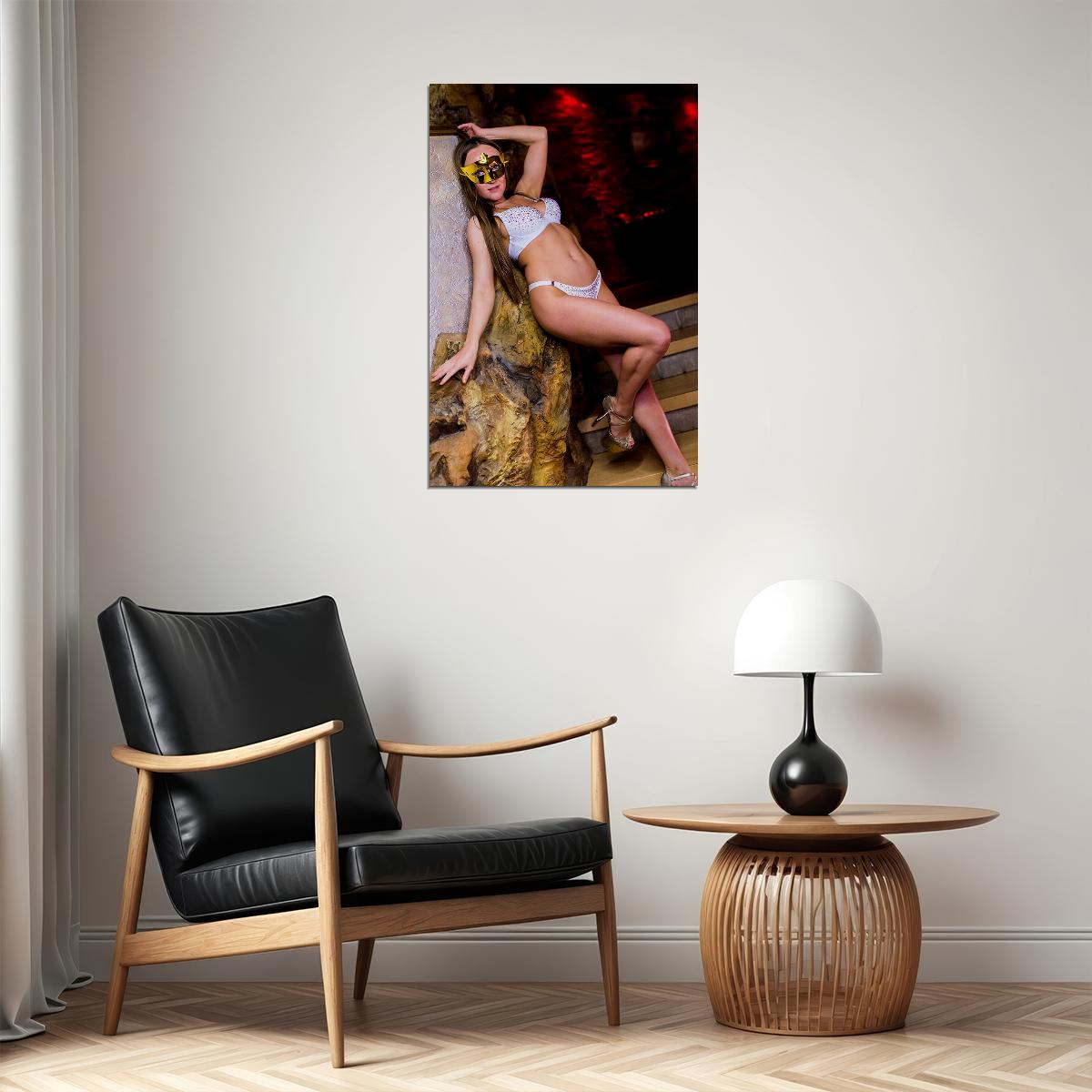Sexy Female Model Club Paradise Hot Poster Wall Art Print Home Wall Decor