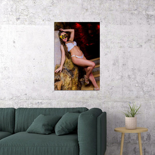 Sexy Female Model Club Paradise Hot Poster Wall Art Print Home Wall Decor