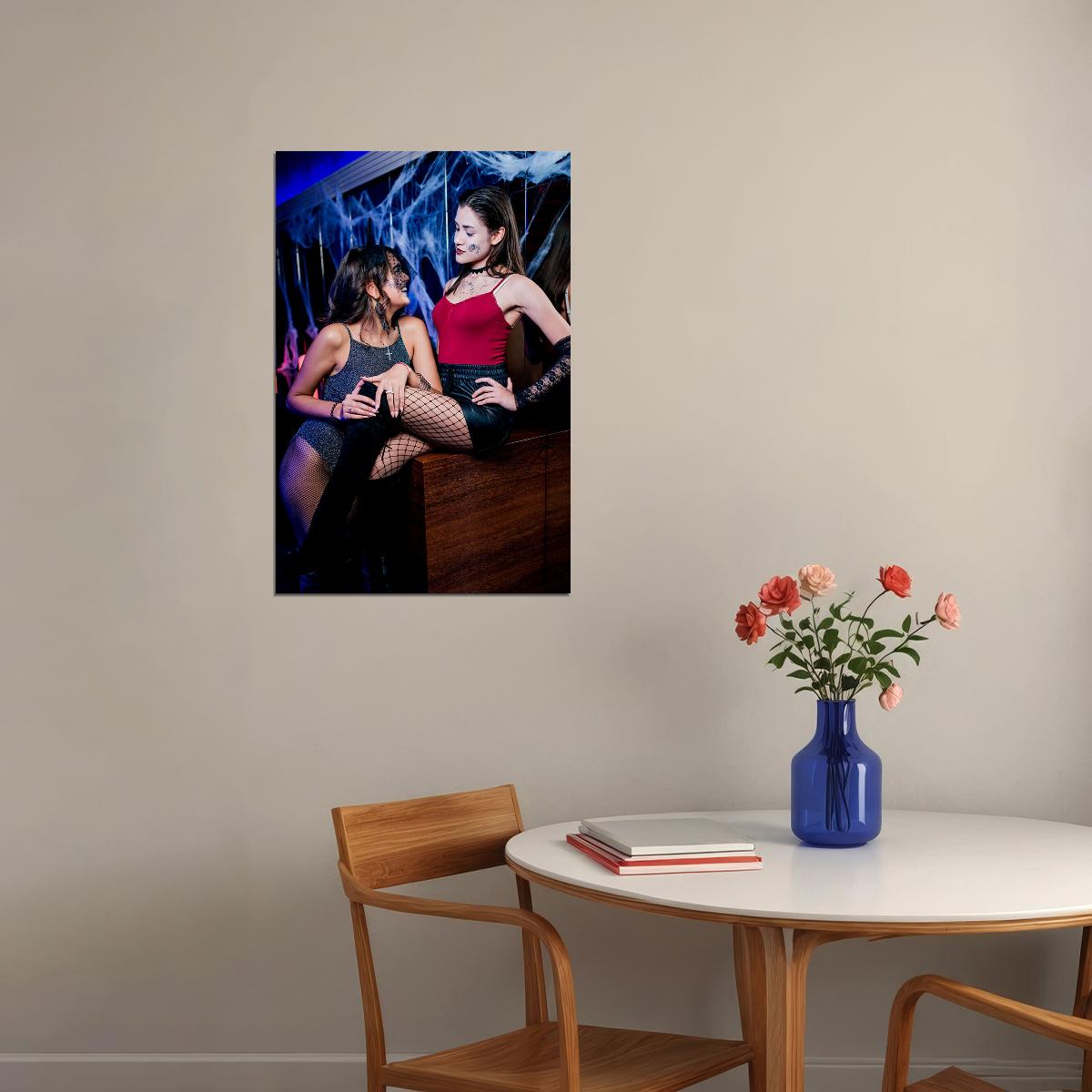 Sexy Female Model Club Paradise Poster Wall Art Print Home Wall Decor