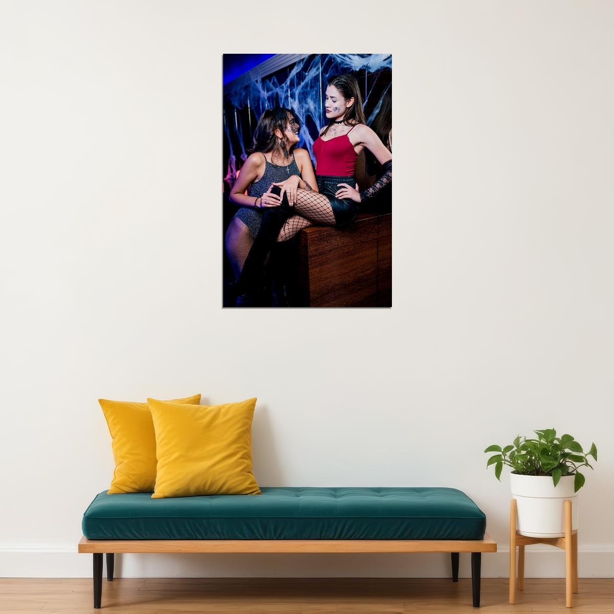 Sexy Female Model Club Paradise Poster Wall Art Print Home Wall Decor