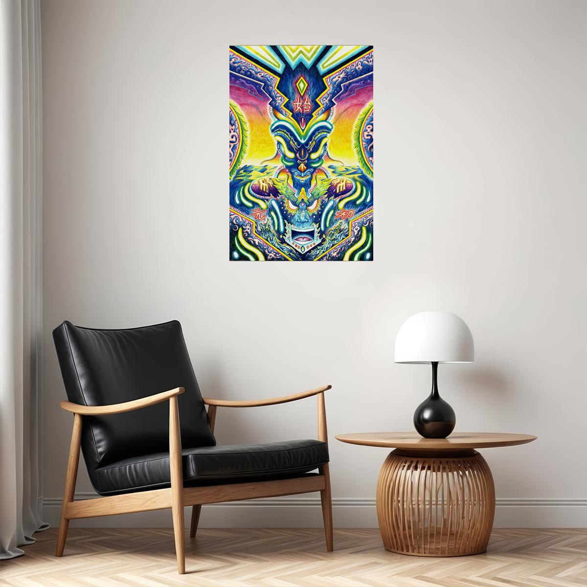 Psychedelic Vivid Phase Space Colorful Poster Wall Art Print Home Wall Decor