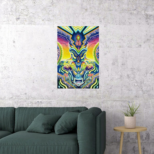 Psychedelic Vivid Phase Space Colorful Poster Wall Art Print Home Wall Decor
