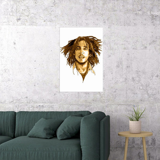 Bob Marley In Concert Reggae Music Poster Wall Art Print Home Wall Decor