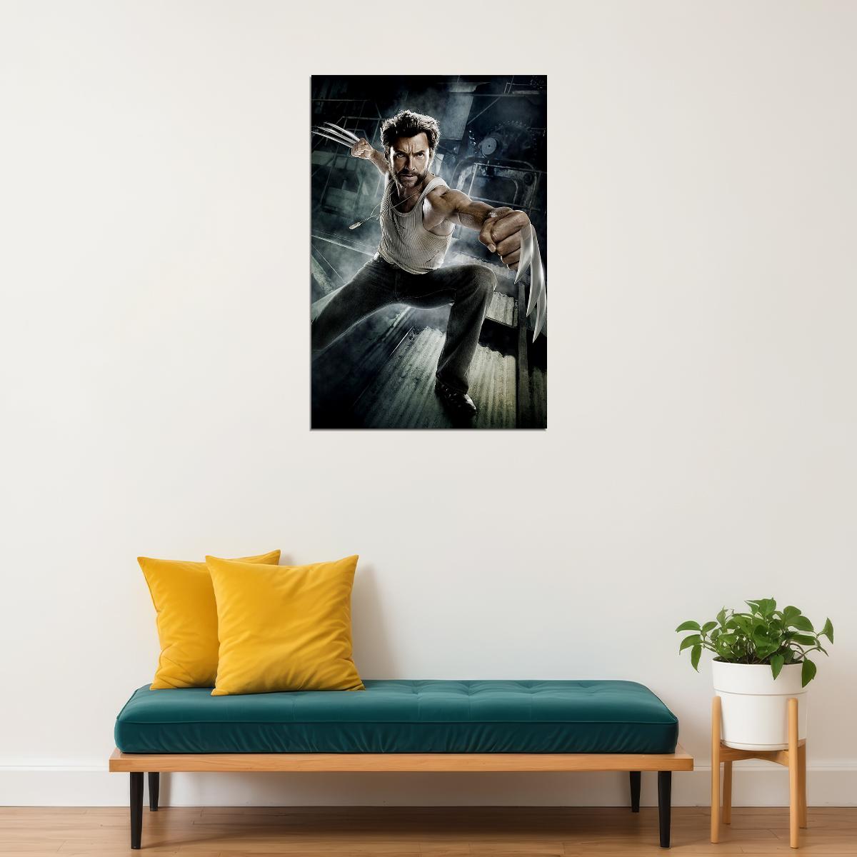 X Men Wolverine Hugh Jackman Movie Poster Wall Art Print Home Wall Decor