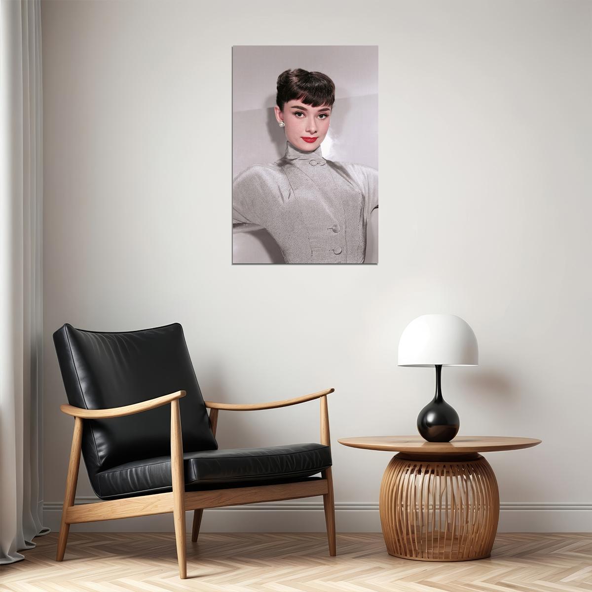 Audrey Hepburn Actress Posed Pretty Poster Wall Art Print Home Wall Decor