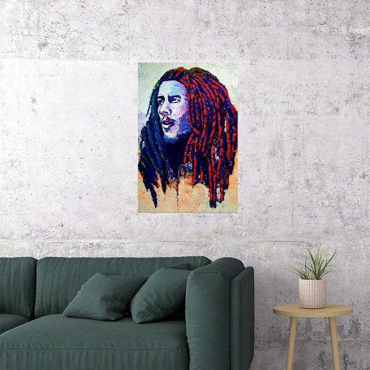 Bob Marley Nestafaria Reggae Music Poster Wall Art Print Home Wall Decor