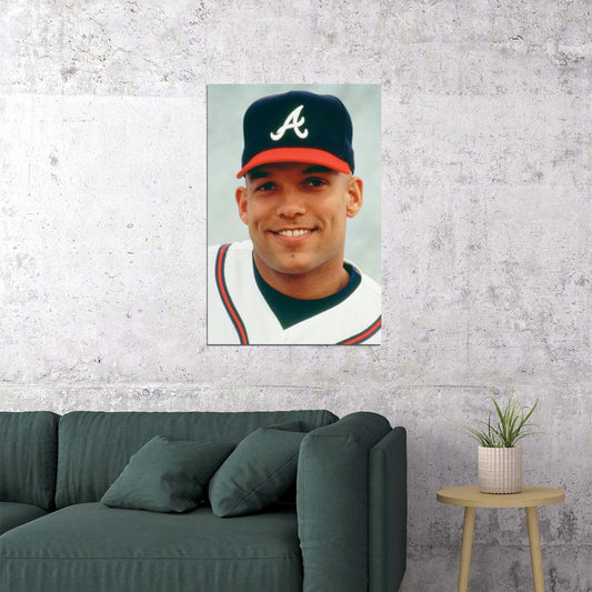 David Justice Baseball Sport Poster Wall Art Print Home Wall Decor