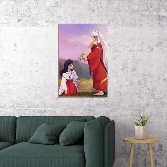 Inu Yasha Anime Fight Scene Artwork Poster Wall Art Print Home Wall Decor