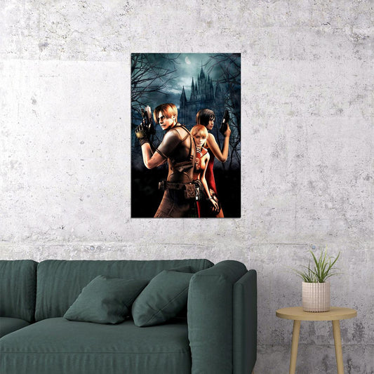 Resident Evil 4 Movie Action Horror Poster Wall Art Print Home Wall Decor