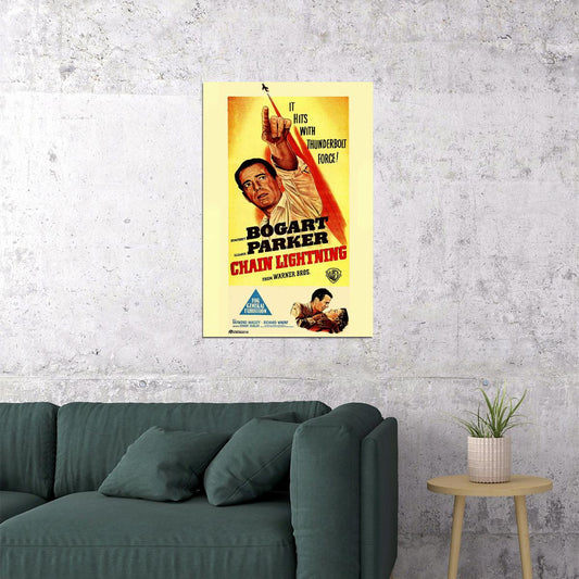 Chain Lightning Humphrey Bogart Movie Poster Wall Art Print Home Wall Decor