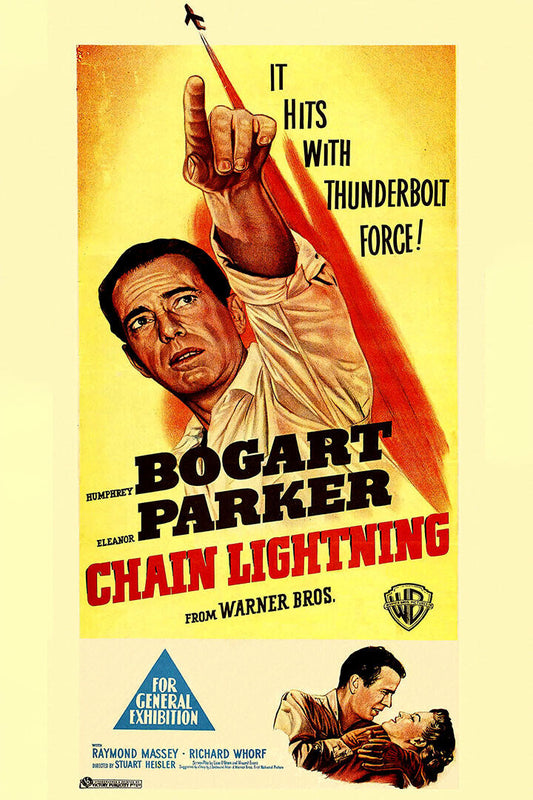 Chain Lightning Humphrey Bogart Movie Poster Wall Art Print Home Wall Decor