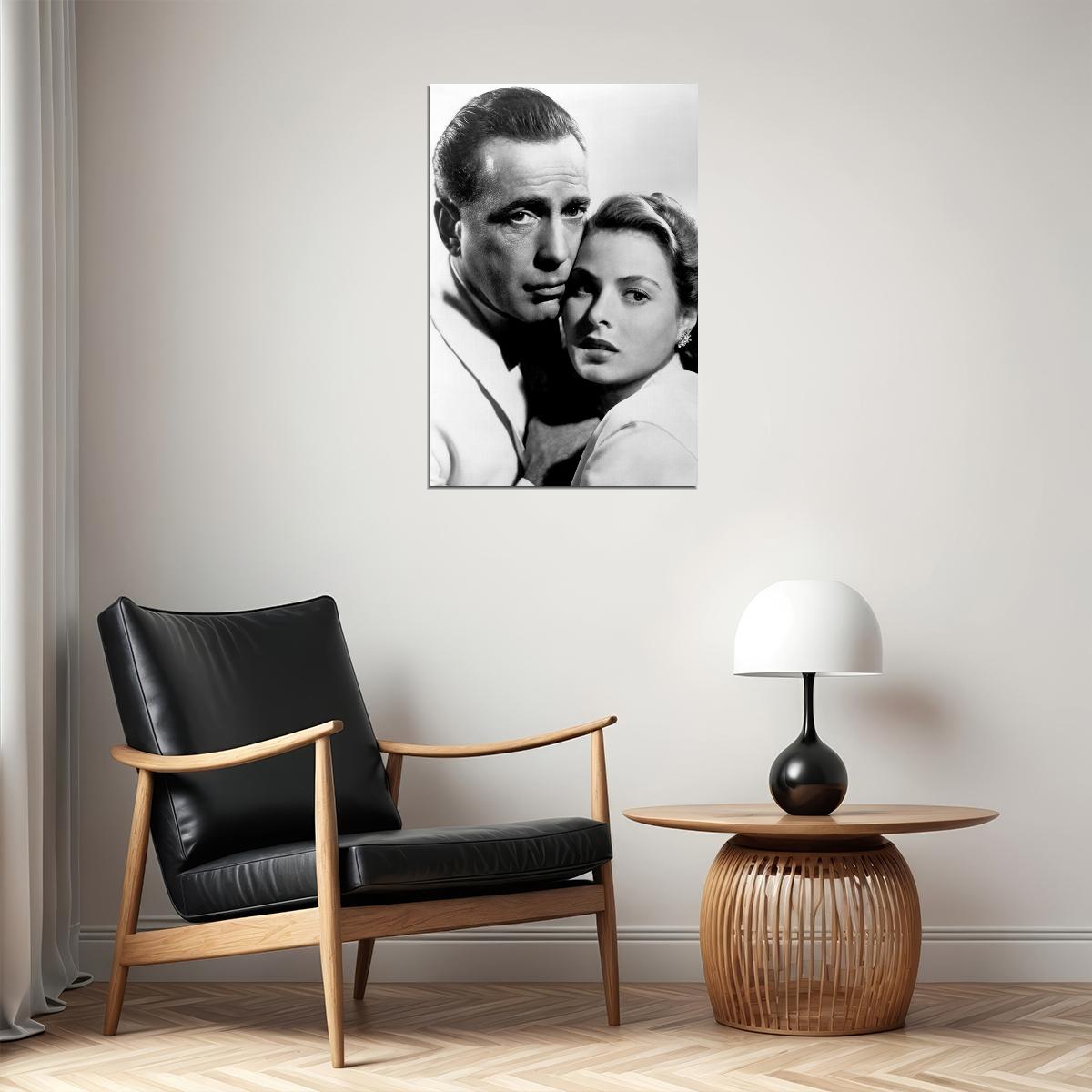 Casablanca Bogart Bergman Movie Romantic Poster Wall Art Print Home Wall Decor