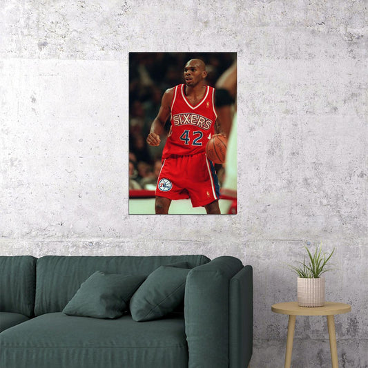 Jerry Stackhouse Philadelphia Basketball Poster Wall Art Print Home Wall Decor