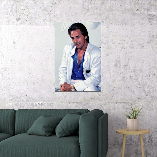 Don Johnson Miami Vice Tv Actor Poster Wall Art Print Home Wall Decor