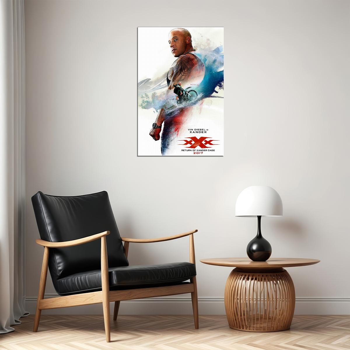 Xxx Movie Vin Diesel Action Poster Wall Art Print Home Wall Decor