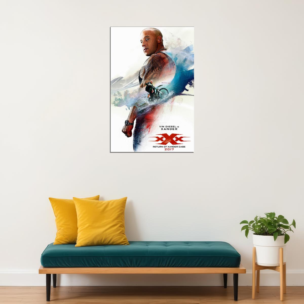 Xxx Movie Vin Diesel Action Poster Wall Art Print Home Wall Decor